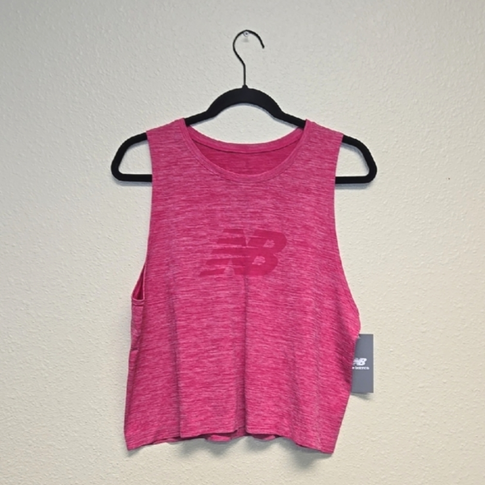 New Balance Carnival Pink Space Dye Workout Tank Top